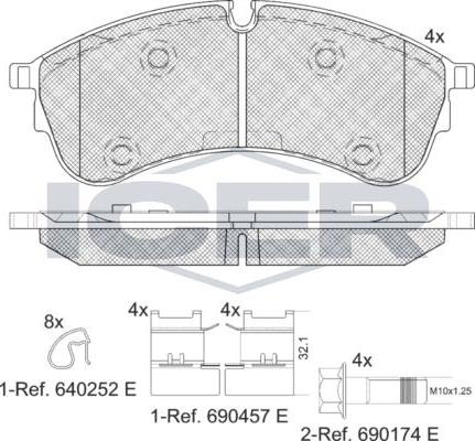 ANDEL 142283 - Brake Pad Set, disc brake car-mod.net