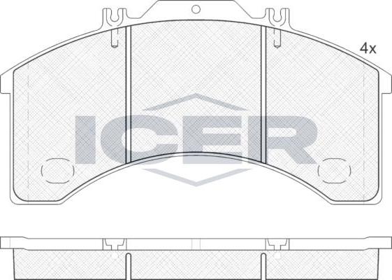 ANDEL 151043 - Brake Pad Set, disc brake car-mod.net