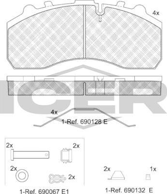 ANDEL 151194-066 - Brake Pad Set, disc brake car-mod.net