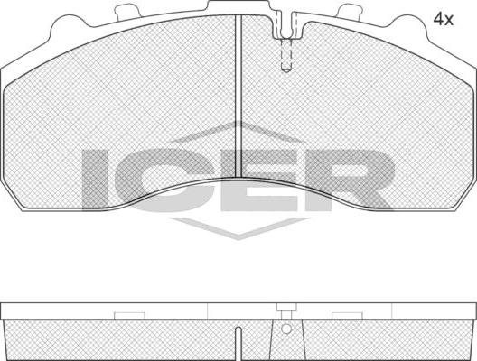 ANDEL 151194 - Brake Pad Set, disc brake car-mod.net