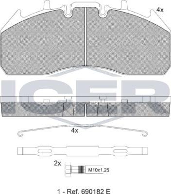 ANDEL 151831-066 - Brake Pad Set, disc brake car-mod.net
