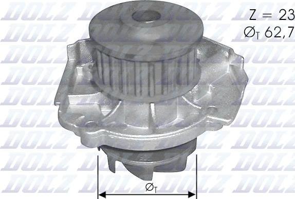ANDEL 101661 - Water Pump car-mod.net