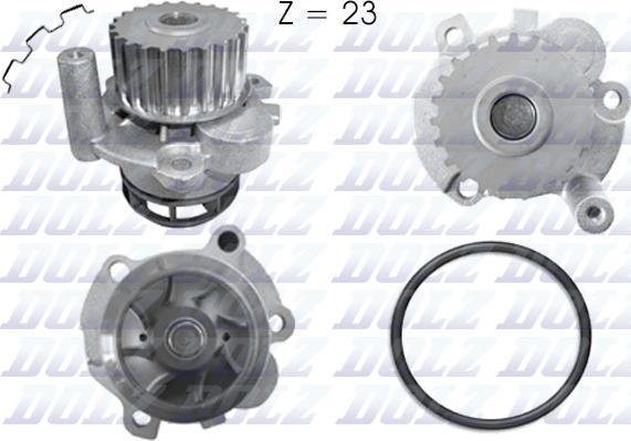 ANDEL 101743 - Water Pump car-mod.net