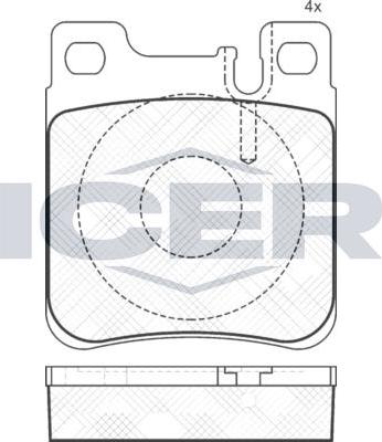 ANDEL 180976 - Brake Pad Set, disc brake car-mod.net