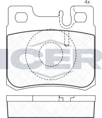 ANDEL 180978 - Brake Pad Set, disc brake car-mod.net