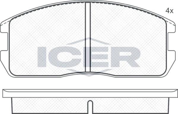 ANDEL 180497 - Brake Pad Set, disc brake car-mod.net