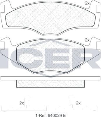 ANDEL 180459 - Brake Pad Set, disc brake car-mod.net