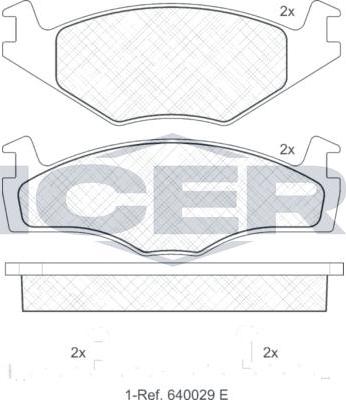 ANDEL 180460 - Brake Pad Set, disc brake car-mod.net