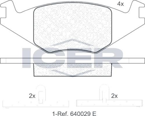 ANDEL 180461 - Brake Pad Set, disc brake car-mod.net