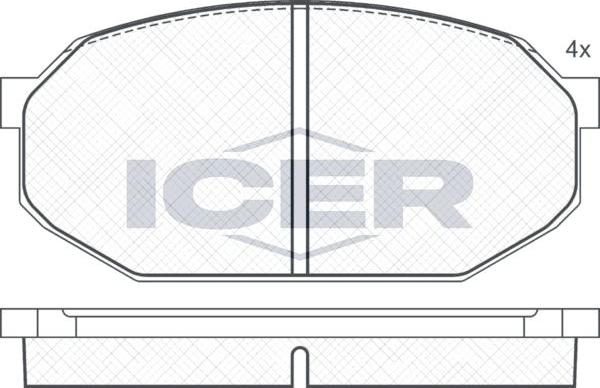 ANDEL 180401 - Brake Pad Set, disc brake car-mod.net