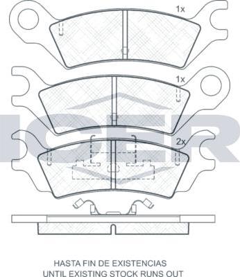 ANDEL 180438 - Brake Pad Set, disc brake car-mod.net