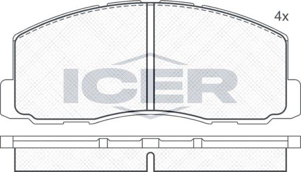 ANDEL 180602 - Brake Pad Set, disc brake car-mod.net