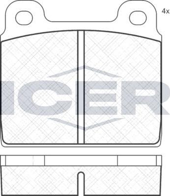 ANDEL 180011 - Brake Pad Set, disc brake car-mod.net