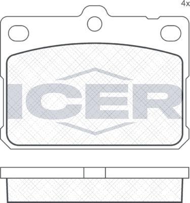ANDEL 180164 - Brake Pad Set, disc brake car-mod.net
