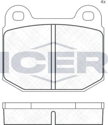 ANDEL 180170 - Brake Pad Set, disc brake car-mod.net