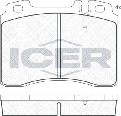 ANDEL 180861 - Brake Pad Set, disc brake car-mod.net
