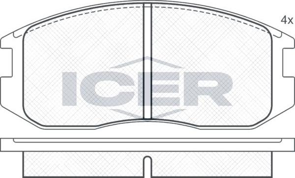 ANDEL 180875 - Brake Pad Set, disc brake car-mod.net
