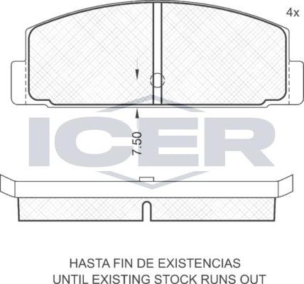 ANDEL 180391 - Brake Pad Set, disc brake car-mod.net