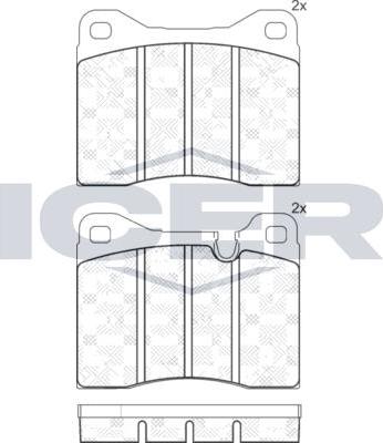 ANDEL 180304 - Brake Pad Set, disc brake car-mod.net
