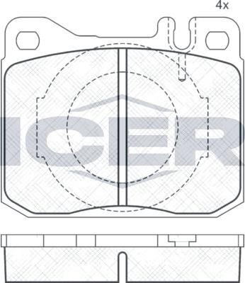 ANDEL 180324 - Brake Pad Set, disc brake car-mod.net