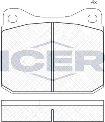 ANDEL 180327 - Brake Pad Set, disc brake car-mod.net