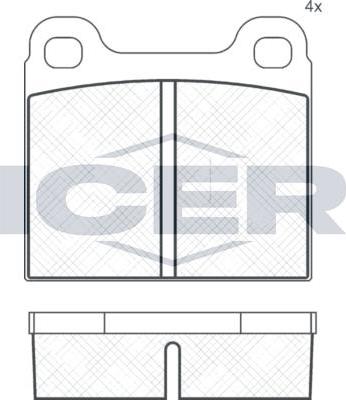 ANDEL 180219 - Brake Pad Set, disc brake car-mod.net
