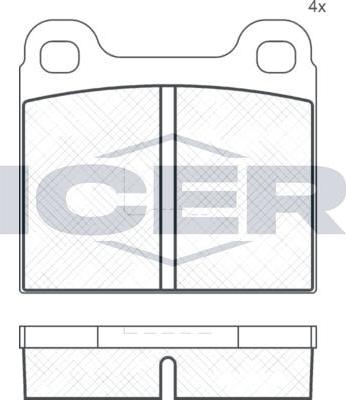 ANDEL 180221 - Brake Pad Set, disc brake car-mod.net