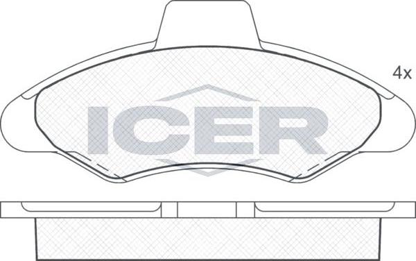 ANDEL 180790 - Brake Pad Set, disc brake car-mod.net
