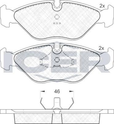 ANDEL 180774 - Brake Pad Set, disc brake car-mod.net