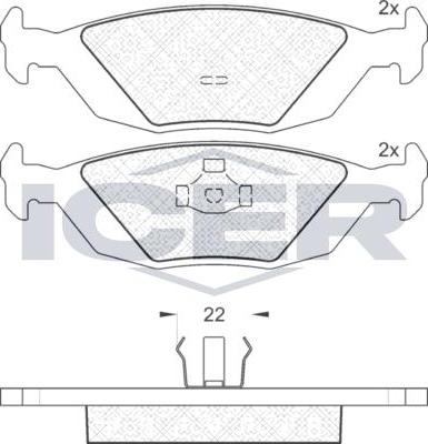 ANDEL 180775 - Brake Pad Set, disc brake car-mod.net
