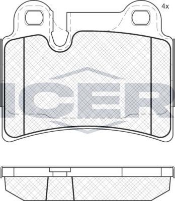 ANDEL 181951 - Brake Pad Set, disc brake car-mod.net