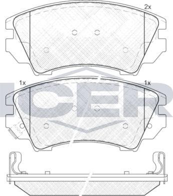 ANDEL 181913 - Brake Pad Set, disc brake car-mod.net