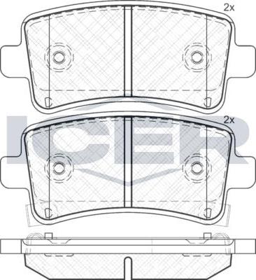 ANDEL 181929 - Brake Pad Set, disc brake car-mod.net
