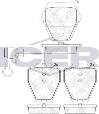 ANDEL 181565 - Brake Pad Set, disc brake car-mod.net