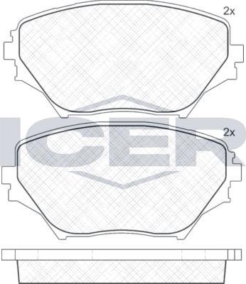 ANDEL 181519 - Brake Pad Set, disc brake car-mod.net