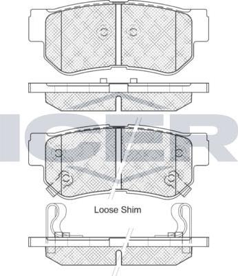 ANDEL 181645 - Brake Pad Set, disc brake car-mod.net