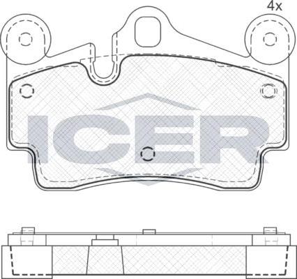 ANDEL 181611 - Brake Pad Set, disc brake car-mod.net