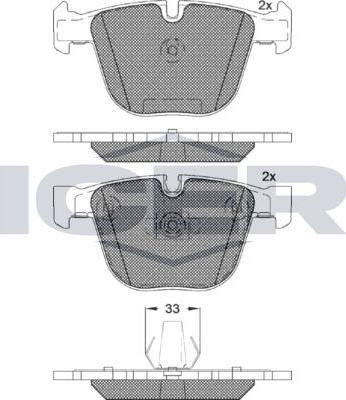 ANDEL 181687 - Brake Pad Set, disc brake car-mod.net