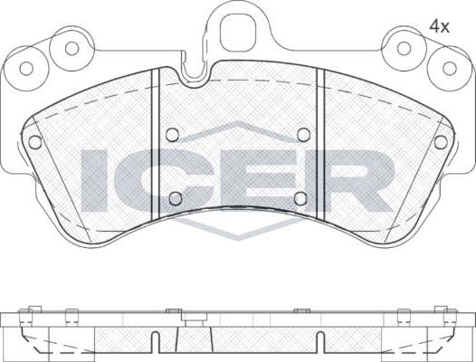 ANDEL 181620 - Brake Pad Set, disc brake car-mod.net