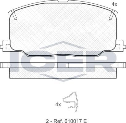 ANDEL 181004 - Brake Pad Set, disc brake car-mod.net