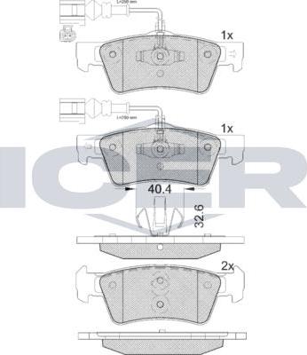 ANDEL 181815 - Brake Pad Set, disc brake car-mod.net