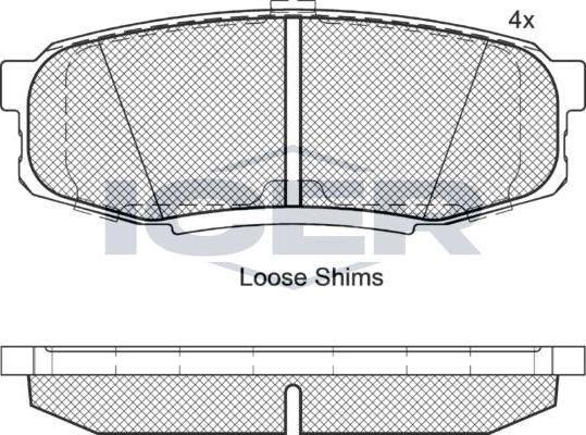 ANDEL 181875 - Brake Pad Set, disc brake car-mod.net