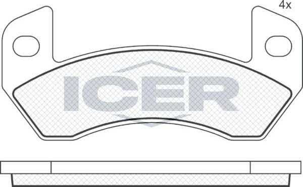 ANDEL 181873 - Brake Pad Set, disc brake car-mod.net