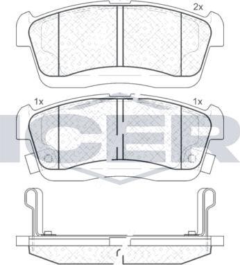 ANDEL 181872 - Brake Pad Set, disc brake car-mod.net