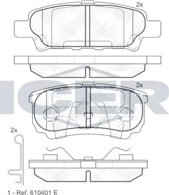 ANDEL 181746 - Brake Pad Set, disc brake car-mod.net