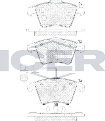 ANDEL 181779 - Brake Pad Set, disc brake car-mod.net