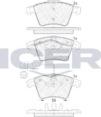 ANDEL 181778 - Brake Pad Set, disc brake car-mod.net