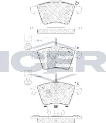 ANDEL 181777 - Brake Pad Set, disc brake car-mod.net