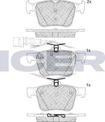 ANDEL 182098-203 - Brake Pad Set, disc brake car-mod.net