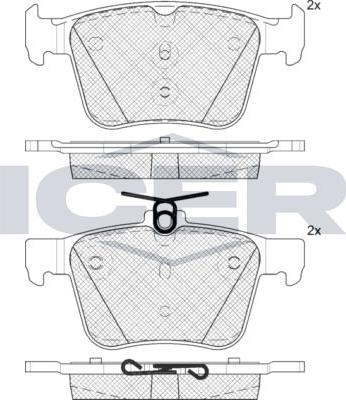 ANDEL 182098 - Brake Pad Set, disc brake car-mod.net